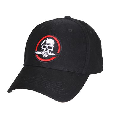 Czapka DELUXE SKULL/KNIFE baseball CZARNA
