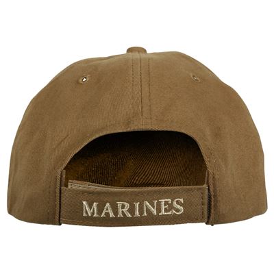 Czapka baseballowa z wyszytym znakiem USMC COYOTE ROTHCO 9827 4