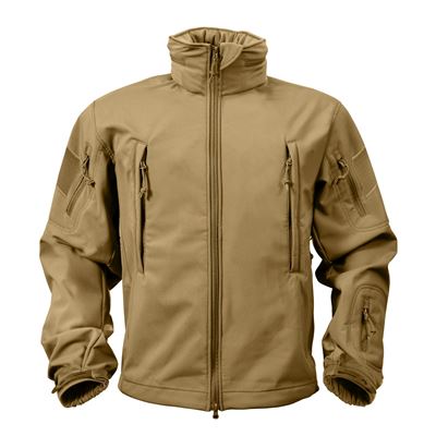 TACTICAL kurtka softshellowa z kapturem COYOTE