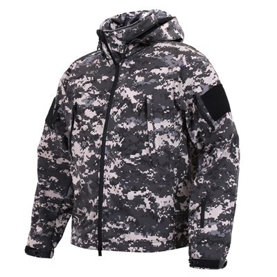 TACTICAL kurtka softshell z kapturem DIGITAL URBAN