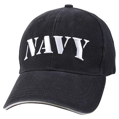 Czapka z haftem NAVY vintage DARK BLUE