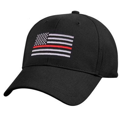Czapka z flagą USA z czerwoną linią BLACK