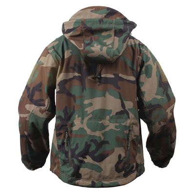 Kurtka TACTICAL z kapturem softshell WOODLAND