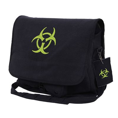 Torba na ramię PARATROOPER BIO-HAZARD CZARNA