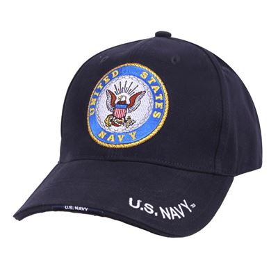 Czapka baseballowa US NAVY Deluxe NIEBIESKA