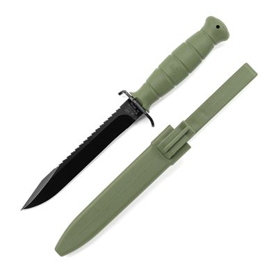 Nóż CANCER GLOCK SURVIVAL FM81 z ostrzem ZIELONY