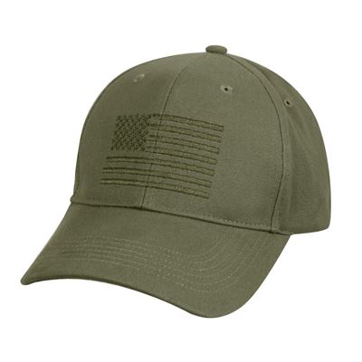 Czapka baseballowa z flagą USA, ZIELONA