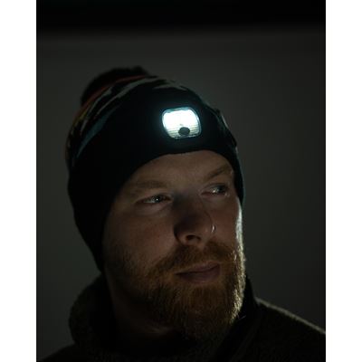 Czapka z daszkiem, dziana, z latarką ADVENTURER PENTAGON K13060-ADV-FLS 2