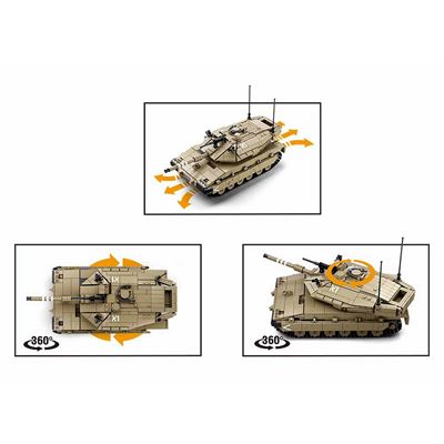 Zestaw konstrukcyjny SOVIET TANK T-34/85 2w1 Sluban M38-B1022 5