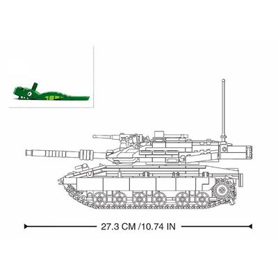 Zestaw konstrukcyjny SOVIET TANK T-34/85 2w1 Sluban M38-B1022 3