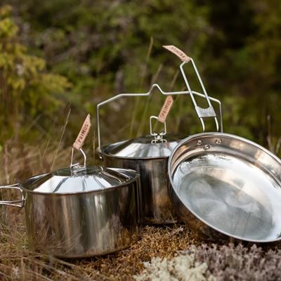 Zestaw naczyń outdoorowych ze stali nierdzewnej na kemping CAMPFIRE SMALL PRIMUS® P738002 3
