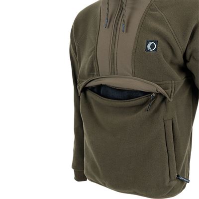 Bluza z kapturem z polaru Hybrid Hoodie ZIELONA SPEERO SPHOODHYB 4