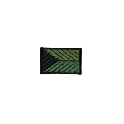 Naszywka flaga Czech mała ZIELONA (40mm) VELCRO