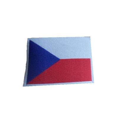 Naszywka flaga Czechy duża KOLOROWA 80x60mm