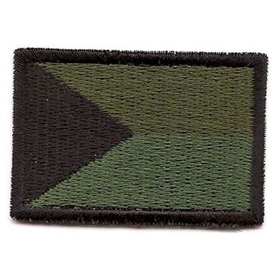 Naszywka flaga Czech duża ZIELONA (65mm)
