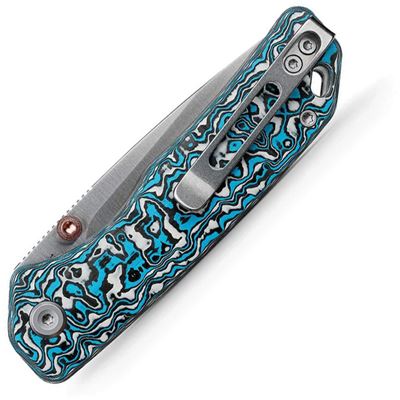 Nóż składany MARTEN gładkie ostrze NIEBIESKI