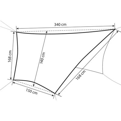 Plandeka TARP do zestawu HAMAKU z pinami FOREST