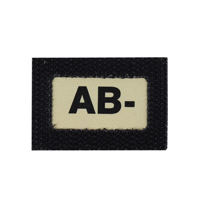 Patch GLIND TAPE grupa krwi AB-