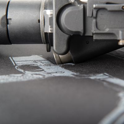 Podkładka robocza RIFLE gumowa CZARNA