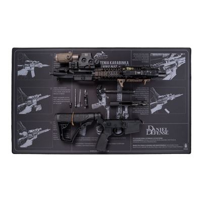 Podkładka robocza RIFLE gumowa CZARNA