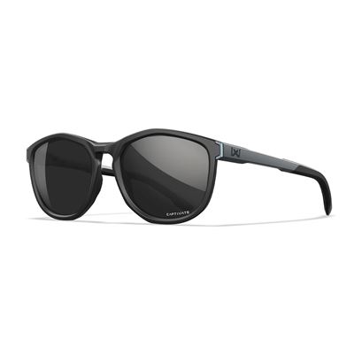 Okulary strzeleckie WX BRAVO CAPTIVATE™ CZARNO/SZARA oprawka DYMNE szkła