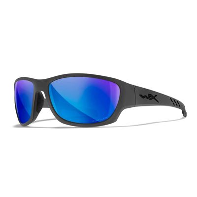 Okulary WX CLIMB CAPTIVATE™ z szarą ramką i niebieskim polaryzacyjnym paskiem