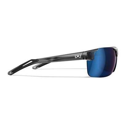 Okulary strzeleckie WX PRIME CAPTIVATE™ SZARA oprawka POLARYZOWANE NIEBIESKIE szkła