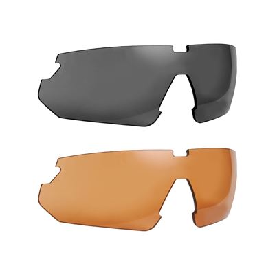 Zestaw 3 okularów strzeleckich LANRAY z ramką BLACK