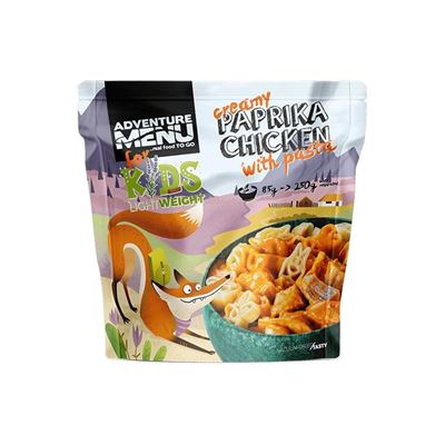 Kurczak na papryce z makaronem PORCE 85g/250g - gotowy posiłek odwodniony dla dzieci