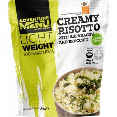 Kremowe risotto ze szparagami i brokułami PORCE 124g/400g - odwodniony gotowy posiłek