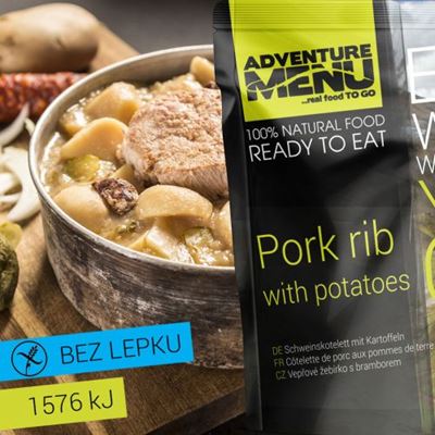 Żeberka wieprzowe z ziemniakami - gotowe danie sterylizowane ADM