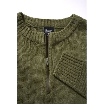 Sweter z zamkiem błyskawicznym Armee 3/4 GREEN
