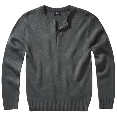 Sweter z zamkiem błyskawicznym Armee 3/4 GREY