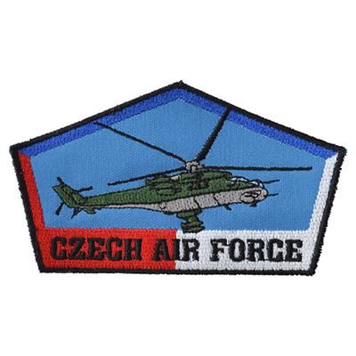 Naszywka CZECH AIR FORCE z helikopterem MI-24V – KOLOROWA