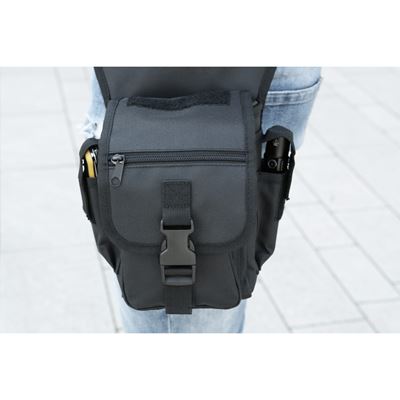 Torba na udo z paskami SIDE KICK BAG BLACK
