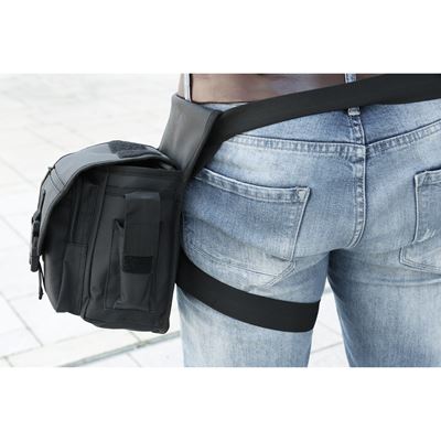 Torba na udo z paskami SIDE KICK BAG BLACK