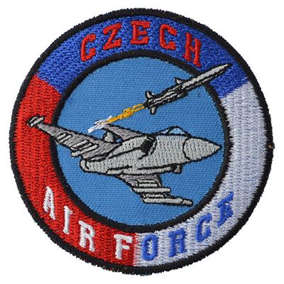 Naszywka CZECH AIR FORCE z gripenem – KOLOROWA