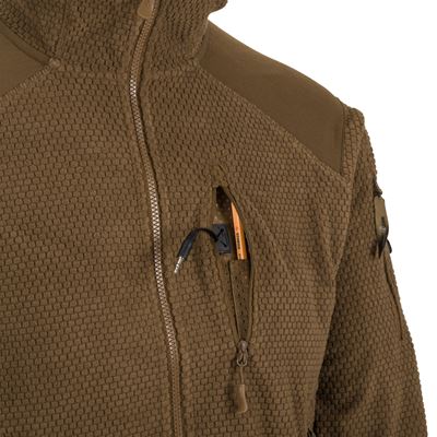 Mikina ALPHA FLEECE s kapucí COYOTE