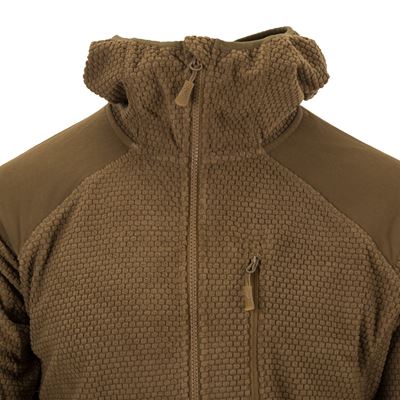 Mikina ALPHA FLEECE s kapucí COYOTE