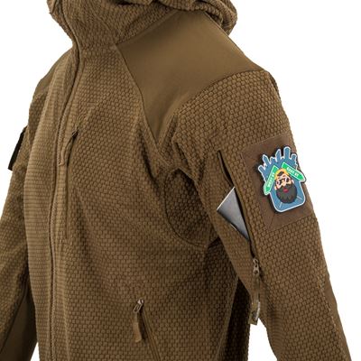 Mikina ALPHA FLEECE s kapucí COYOTE