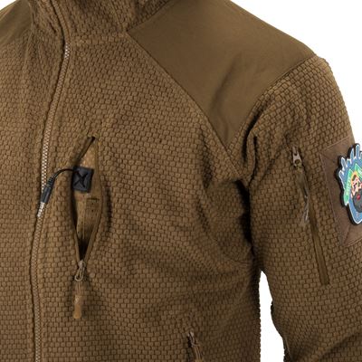 Mikina ALPHA FLEECE s kapucí COYOTE