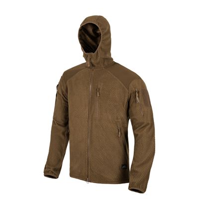 Mikina ALPHA FLEECE s kapucí COYOTE
