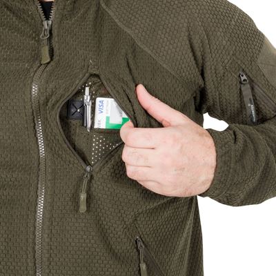 Funkcjonalna bluza polarowa ALPHA TACTICAL GREEN