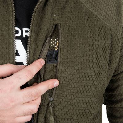 Funkcjonalna bluza polarowa ALPHA TACTICAL GREEN