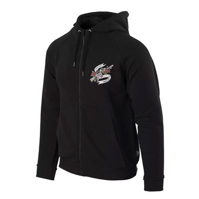 Bluza z kapturem COME AND TAKE IT ZIP CZARNA