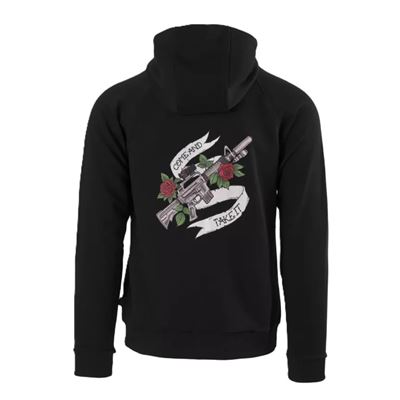 Bluza z kapturem COME AND TAKE IT ZIP CZARNA