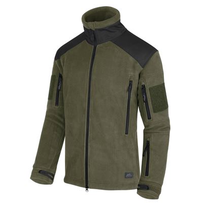LIBERTY Ciężka kurtka polarowa GREEN/BLACK