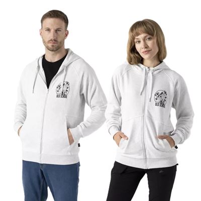 Bluza z kapturem OLD SCHOOL JASNOSZARA MELANŹ