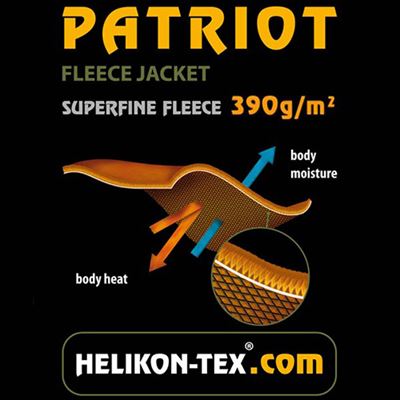 Kurtka PATRIOT Heavy fleece CZARNA