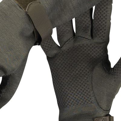 Rukavice pilotní BW NOMEX® dlouhé s gripy ZELENÉ